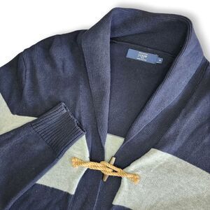 J. Crew Cardigan Womens Medium Nautical Jute Rope Wood Toggle Warm Comfy Stylish